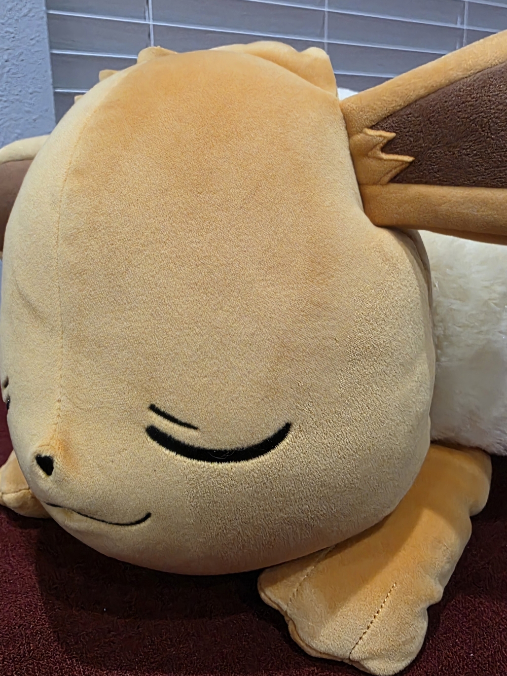 Plush Sleeping Small Pet Toy - Soft Tan Comfort Buddy